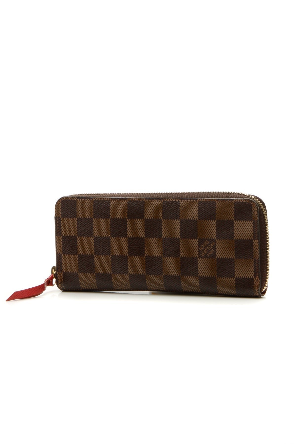 Clemence Wallet - Damier Ebene/Cerise