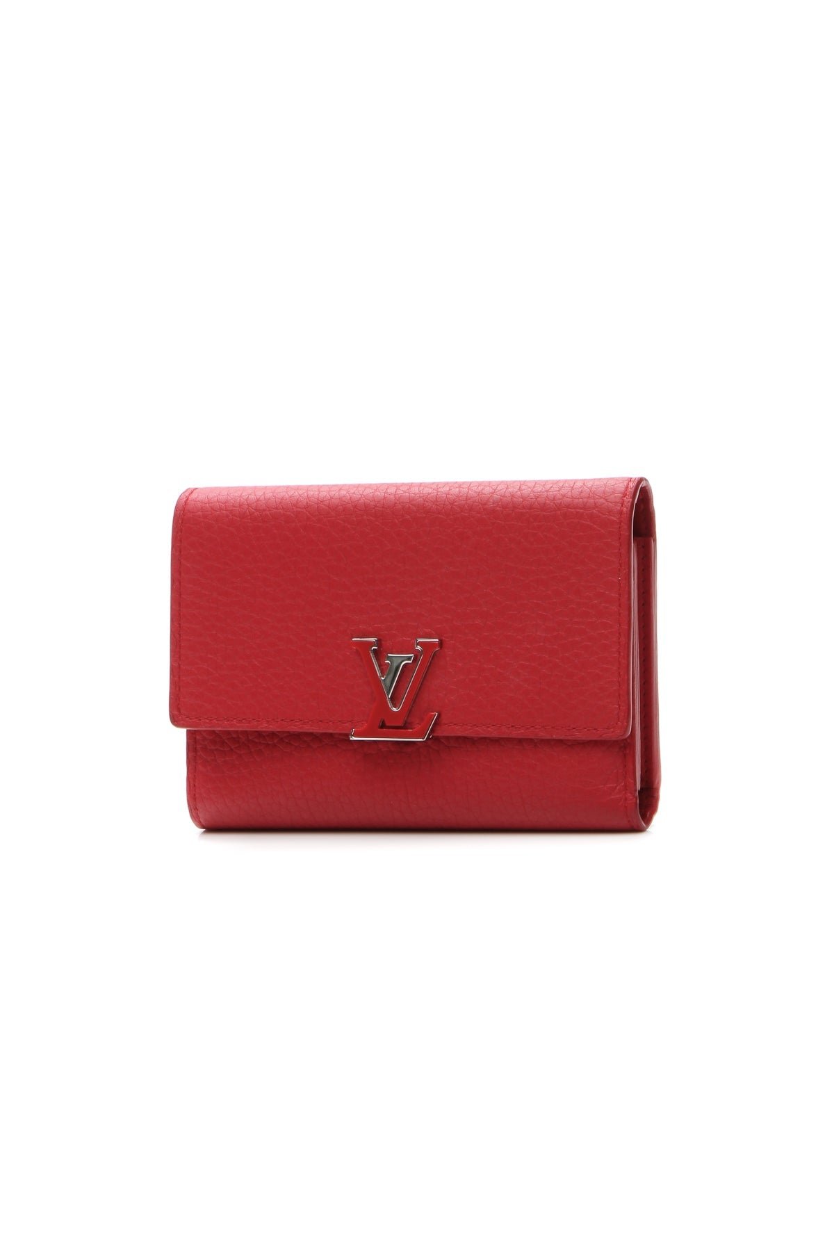 Capucines Compact Wallet - Red