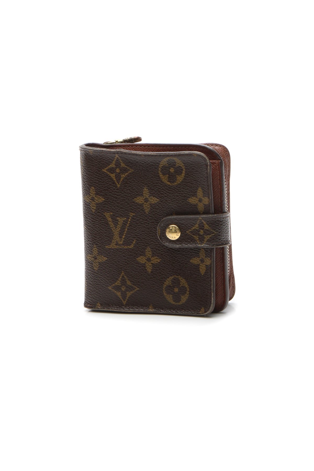 Vintage Compact Zip Wallet - Monogram