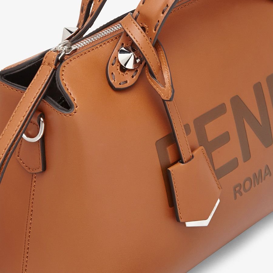 Fendi Leather Boston Bag - Image 5