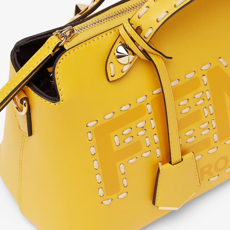 Fendi Leather Boston Bag - Image 5