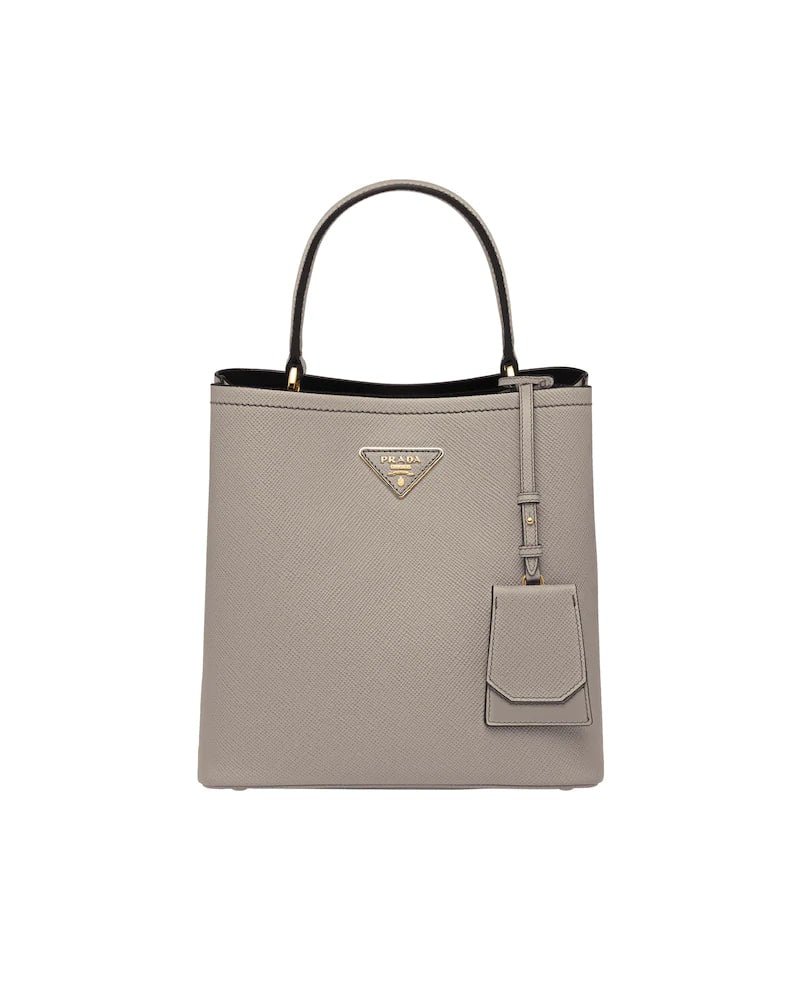 Medium Saffiano Leather Prada Panier Bag - Image 13