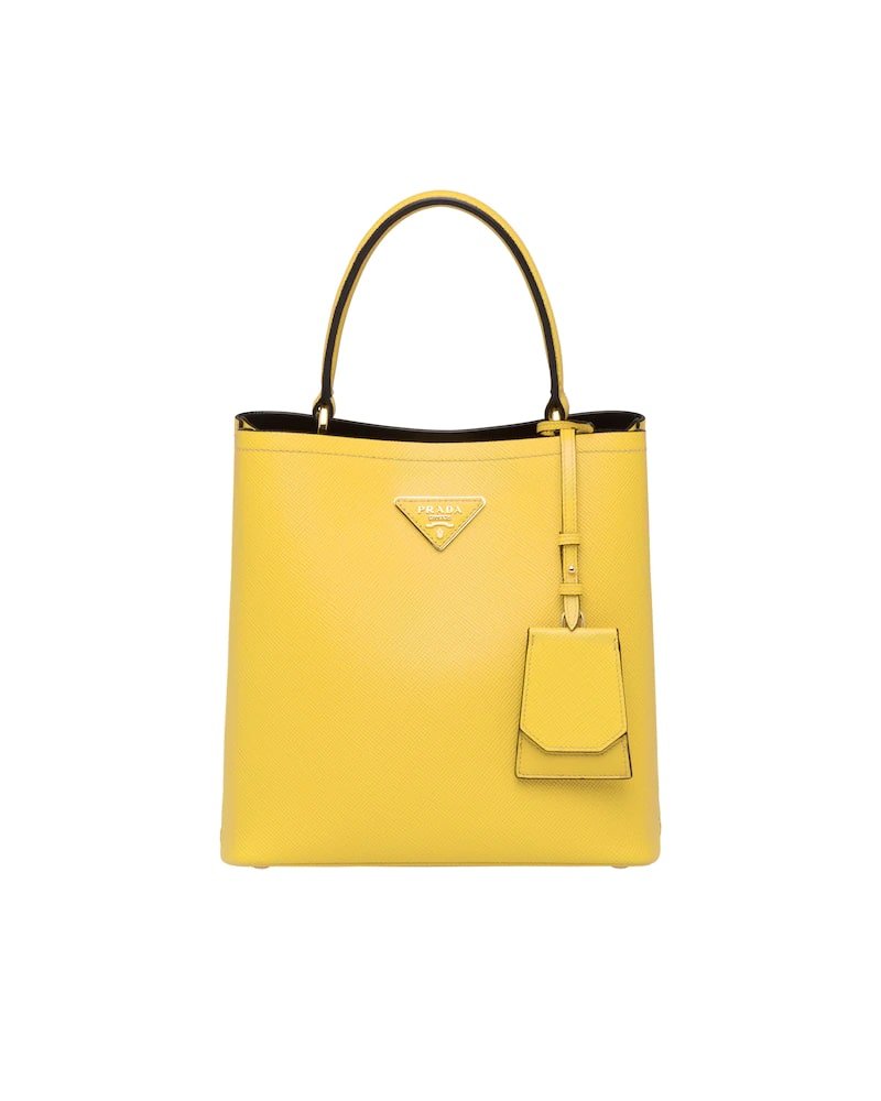 Medium Saffiano Leather Prada Panier Bag - Image 15