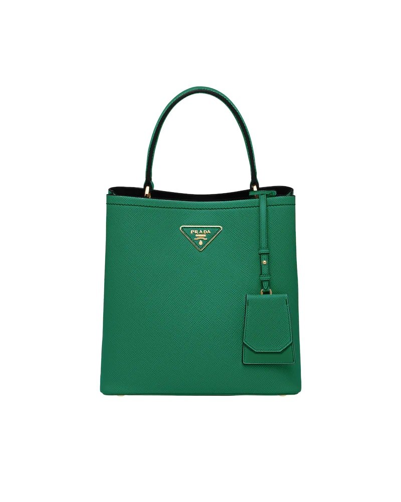 Medium Saffiano Leather Prada Panier Bag - Image 16