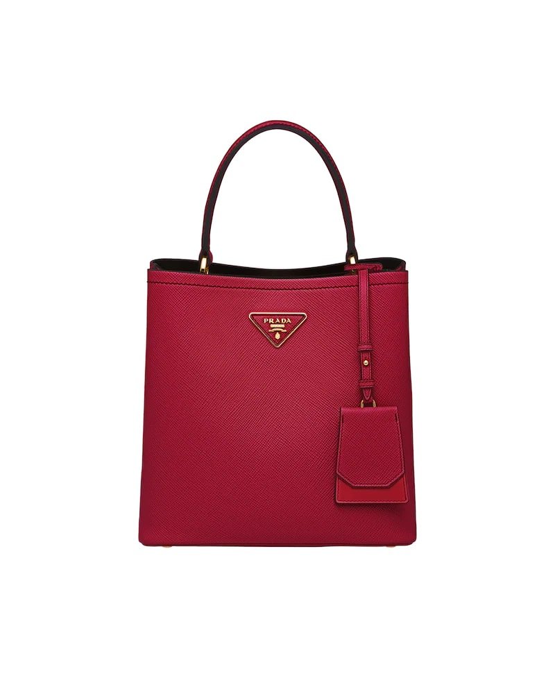 Medium Saffiano Leather Prada Panier Bag - Image 8