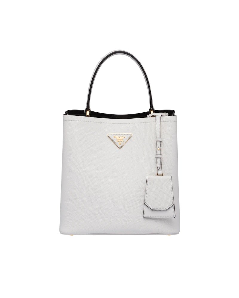 Medium Saffiano Leather Prada Panier Bag - Image 9