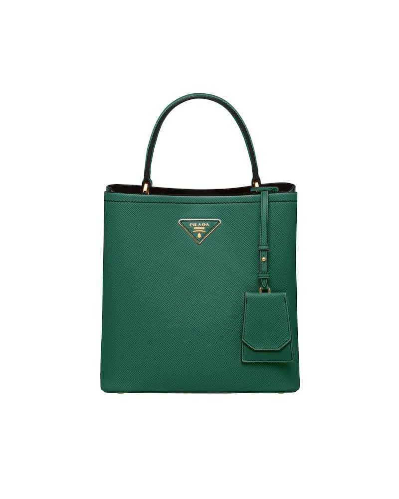 Medium Saffiano Leather Prada Panier Bag - Image 12