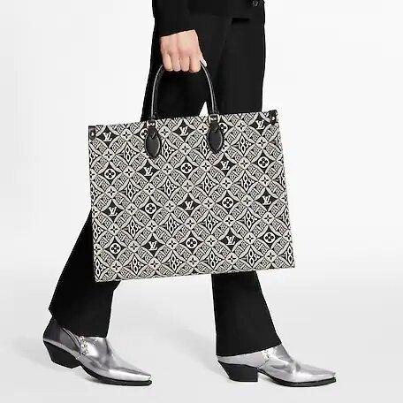 Louis Vuitton SINCE 1854 ONTHEGO GM Bag Gray - Image 4
